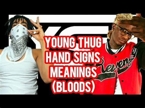 ysl hand sign|young thug gang signs.